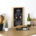 Cadre en bois pour collection de bouchons en liège style bistrot