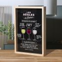 Cadre en bois pour collection de bouchons en liège style bistrot