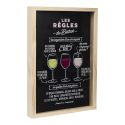 Cadre en bois pour collection de bouchons en liège style bistrot