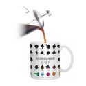 Mug thermoreactif 30 cl en céramique blanc avec personnages mrs et mme