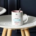 Mug 30 cl en céramique blanc avec message "ma maman est la plus géniale"