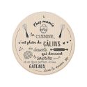 Set de 3 boîtes de rangement en métal pour pâtisseries à carreaux pastel