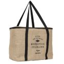 Sac isotherme grand format marron de 33L avec message