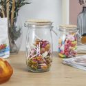 Bocal de conservation 1,5L en verre couvercle bois