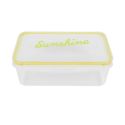 Lunch bag isotherme 2,6L avec boîte repas plastique & pain de glace jaune