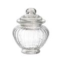 Bonbonnière en verre arrondi transparent Ø10cm