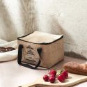 Lunch bag isotherme de 8L à effet jute nature
