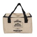 Lunch bag isotherme de 8L à effet jute nature