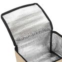 Lunch bag isotherme de 8L à effet jute nature
