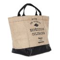 Lunch bag isotherme de 6L à effet jute nature