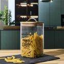 Bocal de 1L en verre avec couvercle en bambou style bistrot