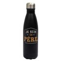 Bouteille de transport isotherme 50cl noir "je suis ton père"