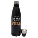 Bouteille de transport isotherme 50cl noir "je suis ton père"