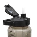 Bouteille de transport 2L noir fumé en plastique avec messages de motivation