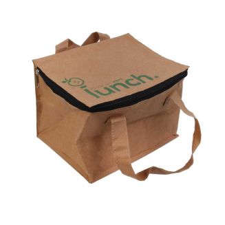 Lunch bag isotherme de 5,5L en kraft avec 2 sangles de transport