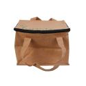 Lunch bag isotherme de 5,5L en kraft avec 2 sangles de transport