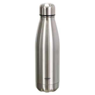 Bouteille de transport isotherme 50cl en inox gris