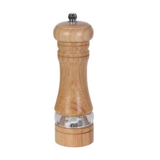 Moulin à sel et poivre en bois 70 ml avec broyeur en céramique réglable