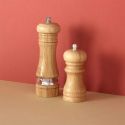 Moulin à sel et poivre en bois 70 ml avec broyeur en céramique réglable