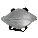 Lunch bag isotherme 8L en tissu vert avec fermeture à cordon de serrage