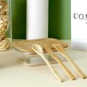 Lunch box 32cl en verre avec couvercle en bambou