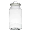 Bocal de 2,7L en verre avec couvercle (H29,5cm)