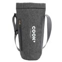 Sac bouteille isotherme gris en polyester de 1,5L