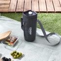 Sac bouteille isotherme gris en polyester de 1,5L
