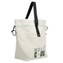 Lunch bag isotherme 9L en tissu jaune avec fermeture à cordon de serrage
