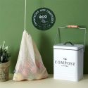 Lot de 2 sacs à vrac en maille de coton avec lien de serrage