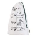 Lot de 2 sacs à vrac en maille de coton gradué avec lien de serrage