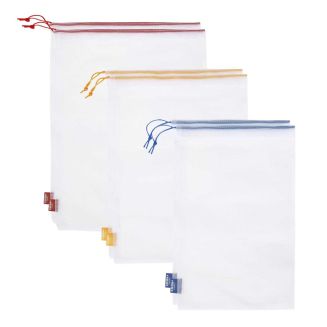 Lot de 6 sacs à vrac réutilisables 3 tailles différentes