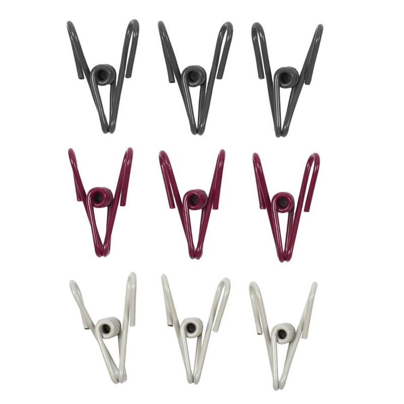 Lot de 2 packs de 9 pinces ferme-sachets en métal Lot de 2 packs de 9 pinces ferme-sachets en métal