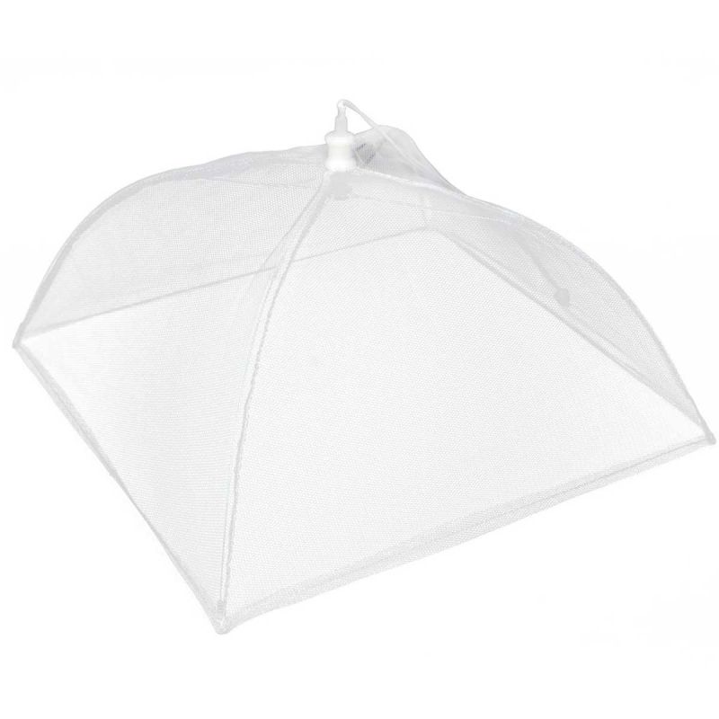 Lot de 2 cloches moustiquaires blanches rétractables Lot de 2 cloches moustiquaires blanches rétractables