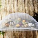 Cloche moustiquaire rétractable XL blanche