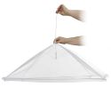 Cloche moustiquaire rétractable XL blanche