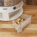 Distributeur alimentaire rotatif 6 compartiments avec doseur