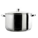 Faitout 10L en métal avec couvercle tous feux dont induction diamètre 29 cm