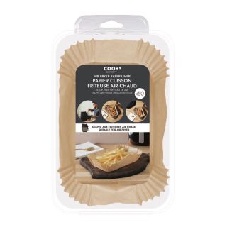 Pack de 50 papiers cuisson rectangulaires spécial friteuse à air chaud