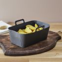 Moule de cuisson en silicone rectangle spécial friteuse à air chaud dimensions 19x12x7 cm