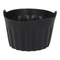 Lot de 3 moules de cuisson en silicone rond spécial friteuse à air chaud diamètre 8 cm