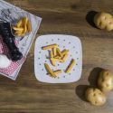 Pack de 25 feuilles de cuisson carrées jetables spécial friteuse à air chaud