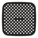 Lot de 2 tapis de cuisson carrés réutilisables spécial friteuse à air chaud 21x21 cm