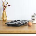 Moule à pâtisserie pour 6 muffins en métal gris