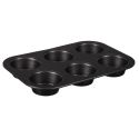 Moule à pâtisserie pour 6 muffins en métal gris