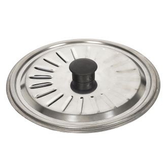 Couvercle de cuisson universel adaptable de 16 à 20 cm de diamètre en inox