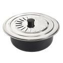 Couvercle de cuisson universel adaptable de 20 à 26 cm de diamètre en inox