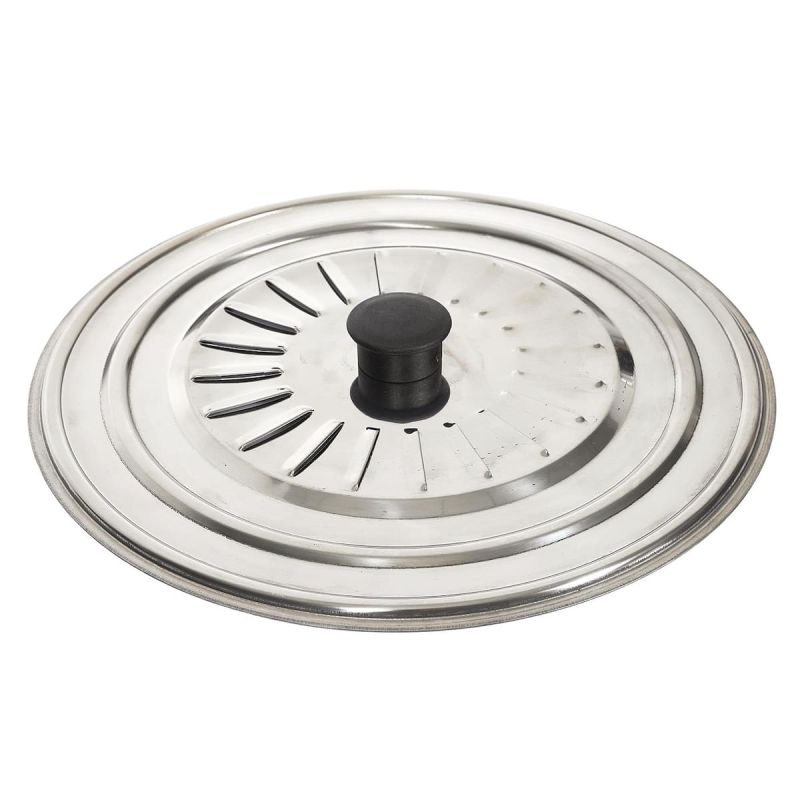 Couvercle de cuisson universel adaptable de 20 à 26 cm de diamètre en inox