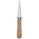 Couteau à huîtres lame inox 9 cm manches en bois de hêtre