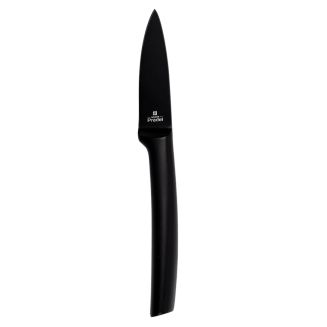 Couteau office en acier inoxydablenoir lame 7,5 cm